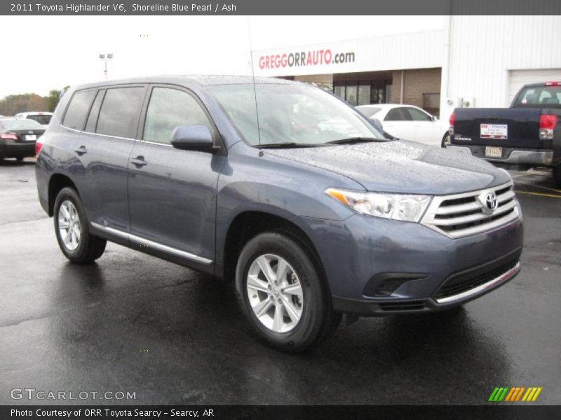 Shoreline Blue Pearl / Ash 2011 Toyota Highlander V6