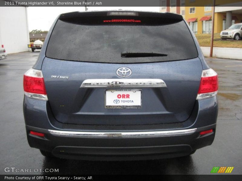 Shoreline Blue Pearl / Ash 2011 Toyota Highlander V6