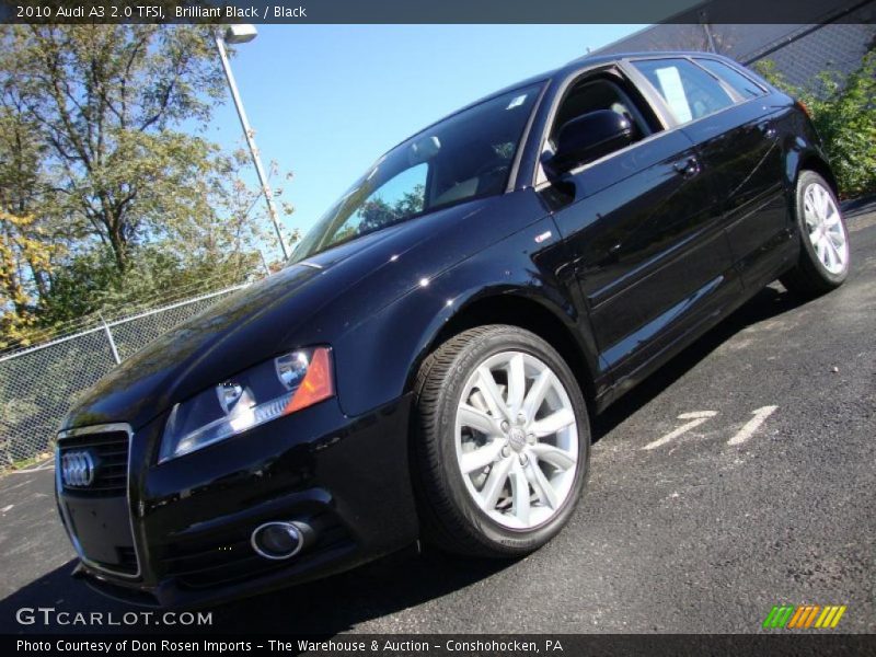 Brilliant Black / Black 2010 Audi A3 2.0 TFSI