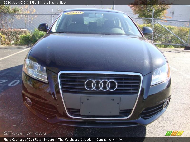 Brilliant Black / Black 2010 Audi A3 2.0 TFSI