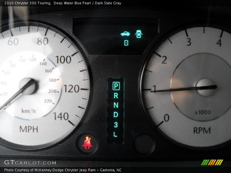Deep Water Blue Pearl / Dark Slate Gray 2010 Chrysler 300 Touring