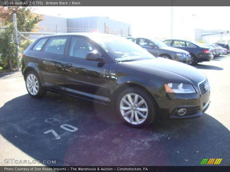 Brilliant Black / Black 2010 Audi A3 2.0 TFSI