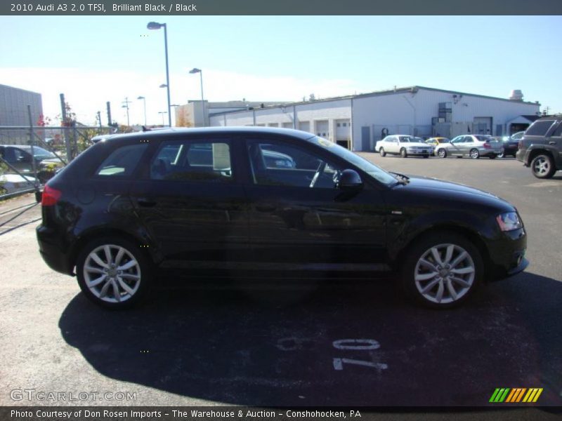 Brilliant Black / Black 2010 Audi A3 2.0 TFSI