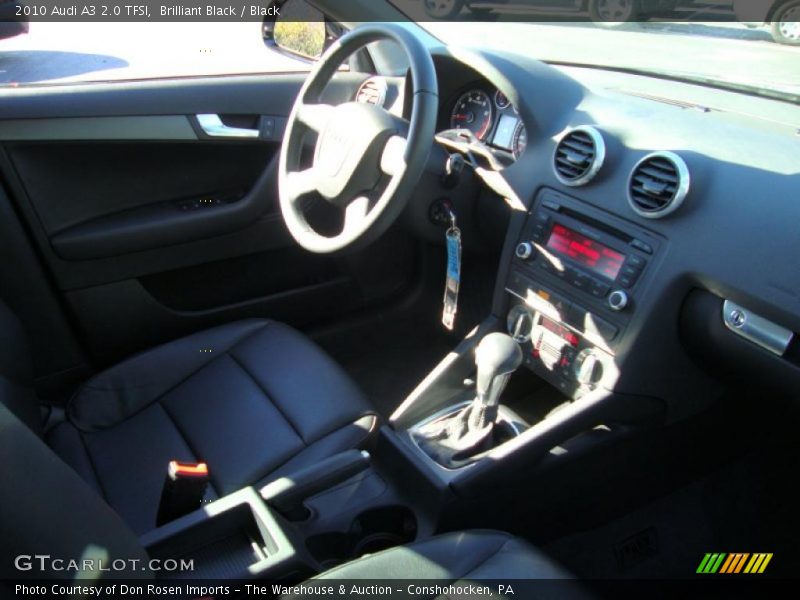 Brilliant Black / Black 2010 Audi A3 2.0 TFSI
