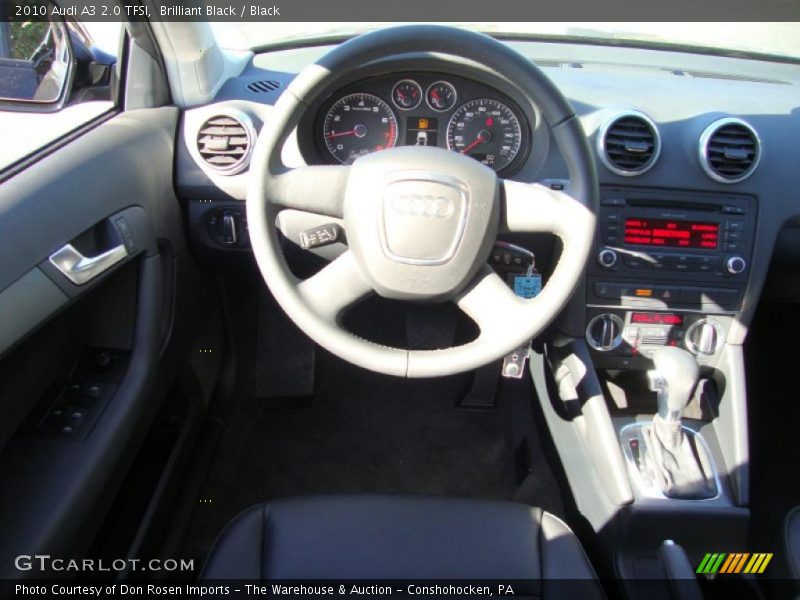 Brilliant Black / Black 2010 Audi A3 2.0 TFSI