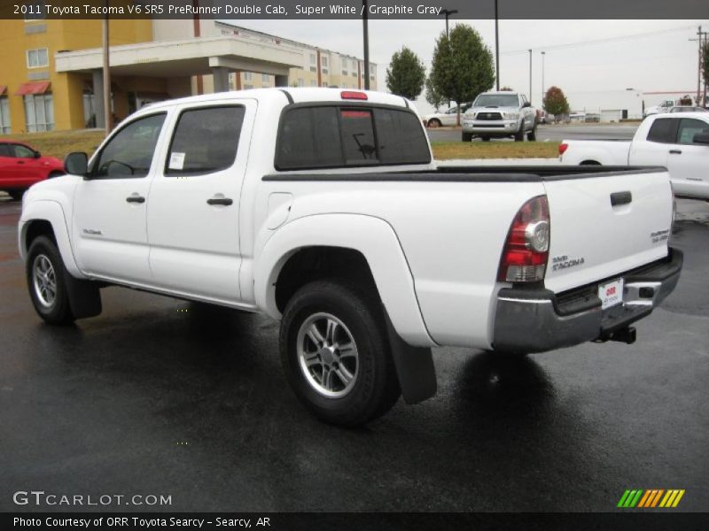 Super White / Graphite Gray 2011 Toyota Tacoma V6 SR5 PreRunner Double Cab