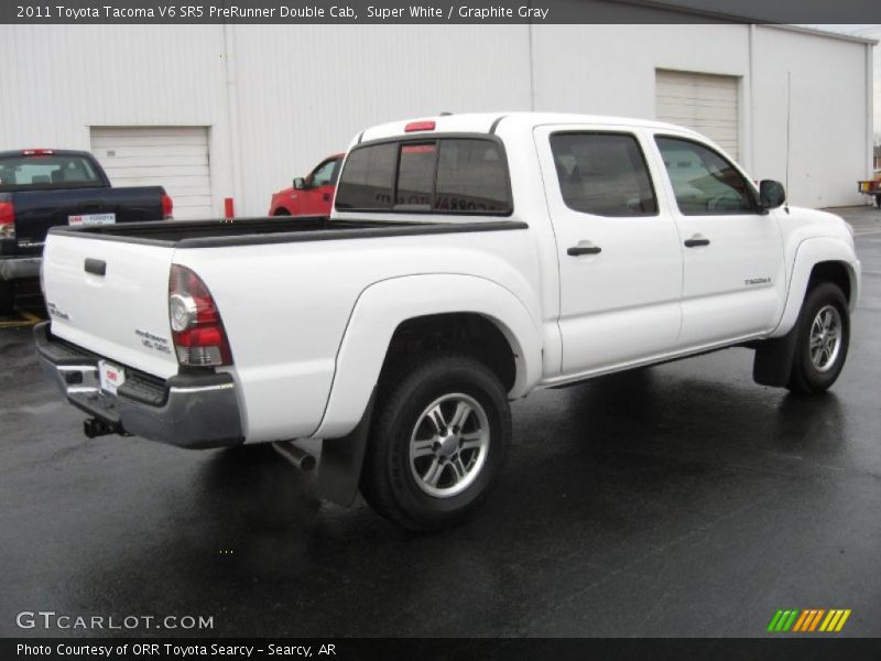 Super White / Graphite Gray 2011 Toyota Tacoma V6 SR5 PreRunner Double Cab