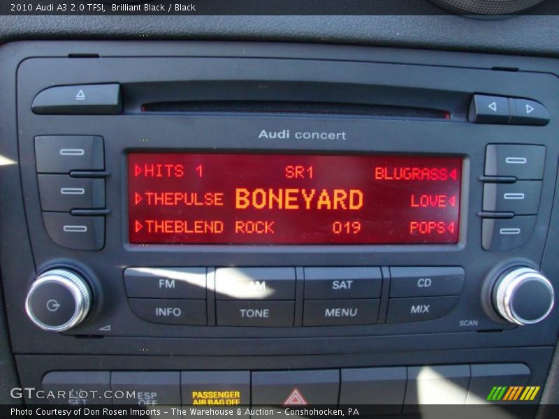Controls of 2010 A3 2.0 TFSI
