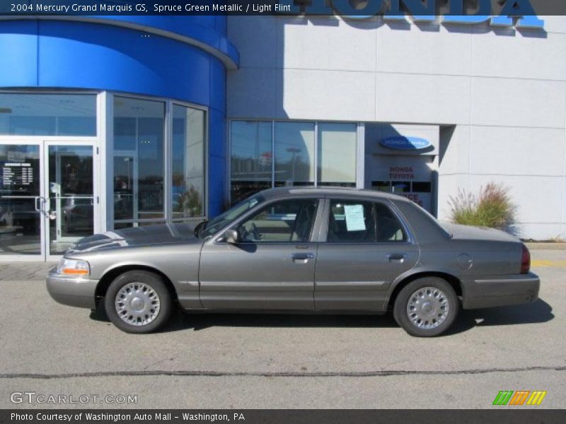 Spruce Green Metallic / Light Flint 2004 Mercury Grand Marquis GS