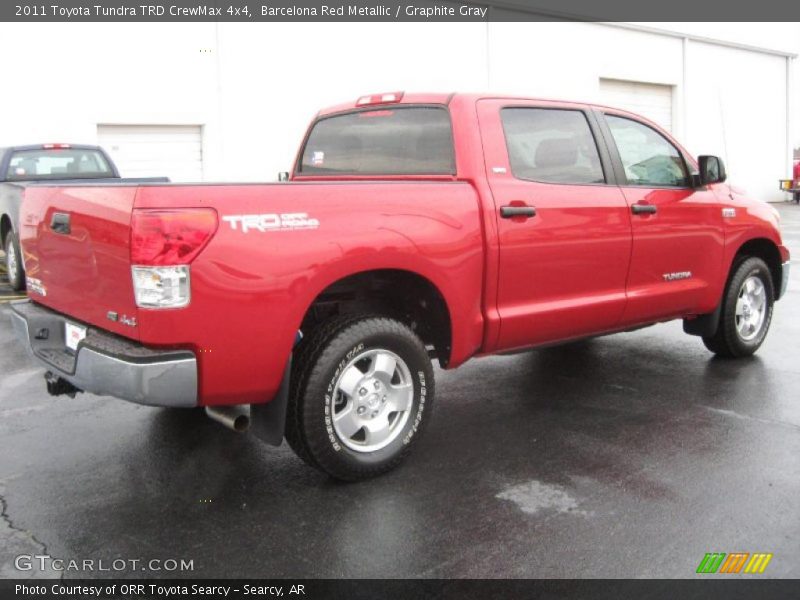 Barcelona Red Metallic / Graphite Gray 2011 Toyota Tundra TRD CrewMax 4x4