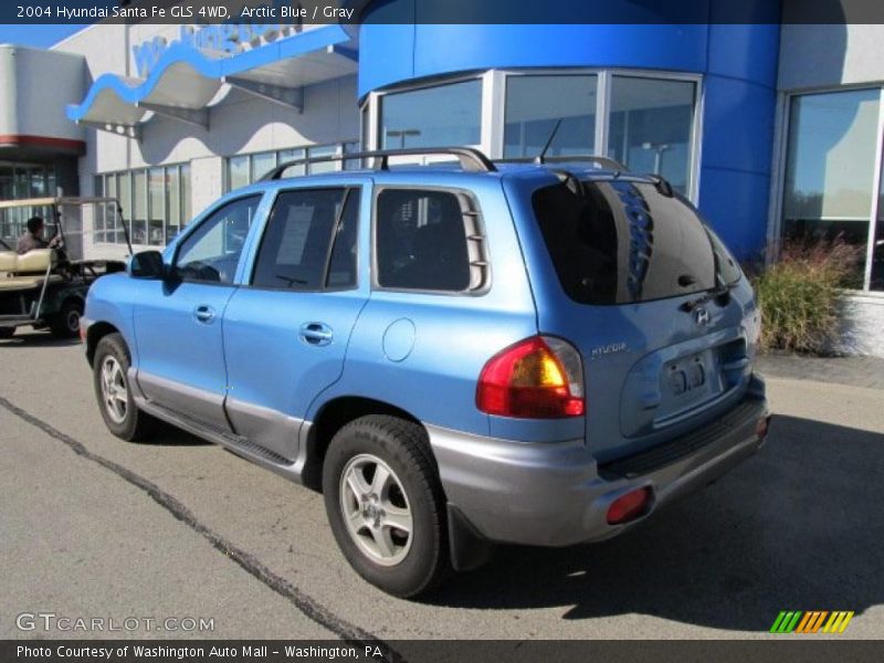 Arctic Blue / Gray 2004 Hyundai Santa Fe GLS 4WD