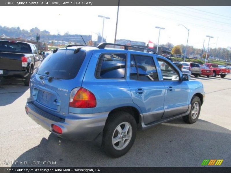 Arctic Blue / Gray 2004 Hyundai Santa Fe GLS 4WD