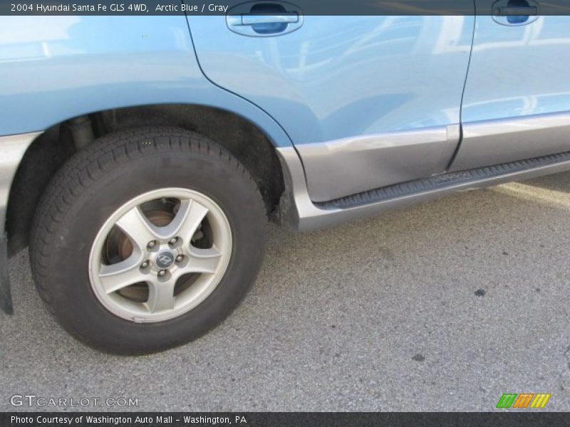 Arctic Blue / Gray 2004 Hyundai Santa Fe GLS 4WD