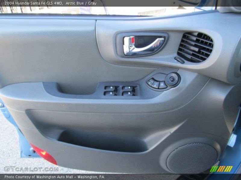 Arctic Blue / Gray 2004 Hyundai Santa Fe GLS 4WD