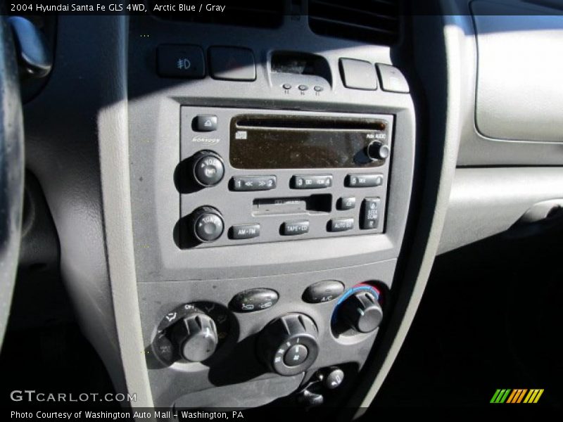 Arctic Blue / Gray 2004 Hyundai Santa Fe GLS 4WD