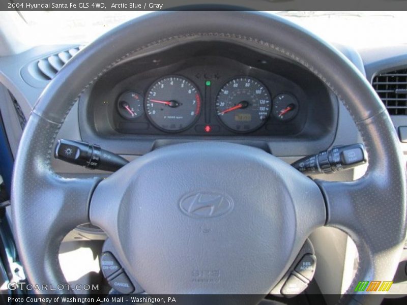 Arctic Blue / Gray 2004 Hyundai Santa Fe GLS 4WD
