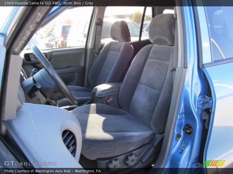 Arctic Blue / Gray 2004 Hyundai Santa Fe GLS 4WD