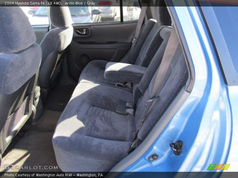 Arctic Blue / Gray 2004 Hyundai Santa Fe GLS 4WD