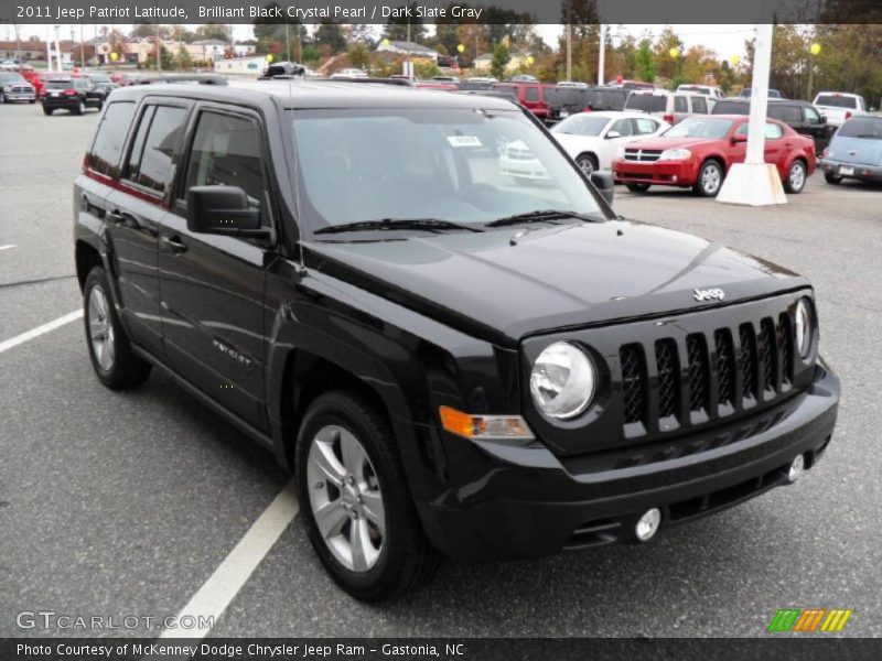 Brilliant Black Crystal Pearl / Dark Slate Gray 2011 Jeep Patriot Latitude