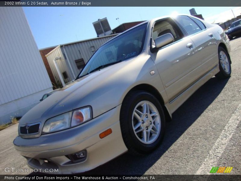 Autumn Bronze / Beige 2002 Infiniti G 20 Sedan