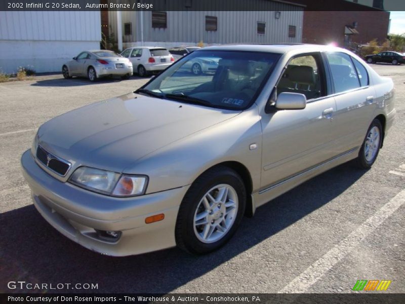 Autumn Bronze / Beige 2002 Infiniti G 20 Sedan