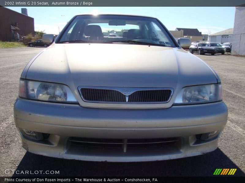 Autumn Bronze / Beige 2002 Infiniti G 20 Sedan