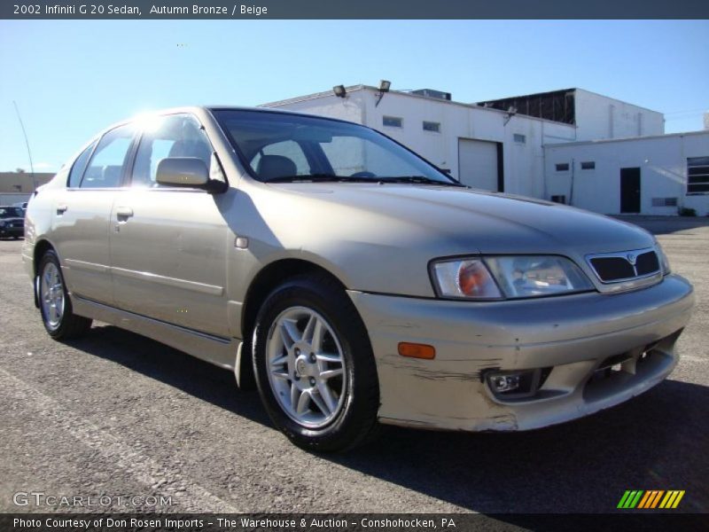 Autumn Bronze / Beige 2002 Infiniti G 20 Sedan