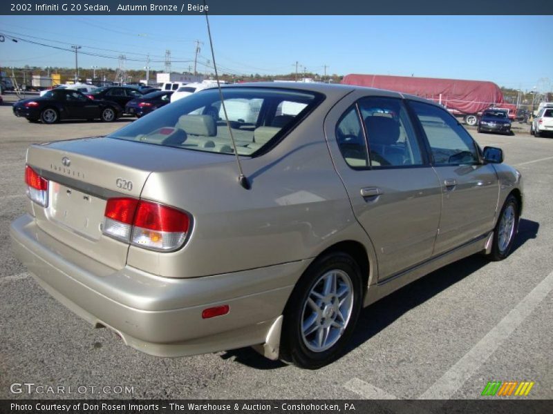 Autumn Bronze / Beige 2002 Infiniti G 20 Sedan