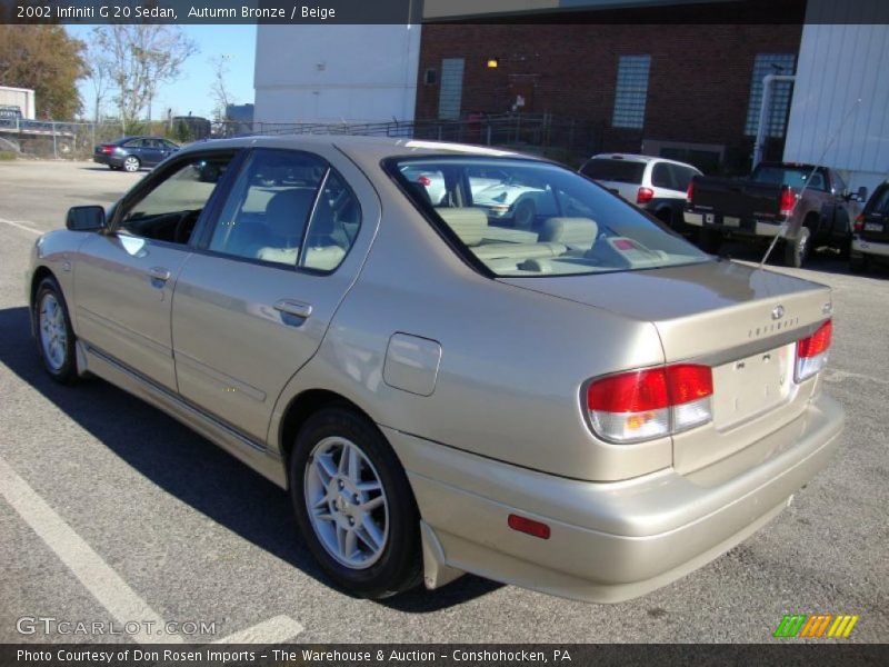 Autumn Bronze / Beige 2002 Infiniti G 20 Sedan