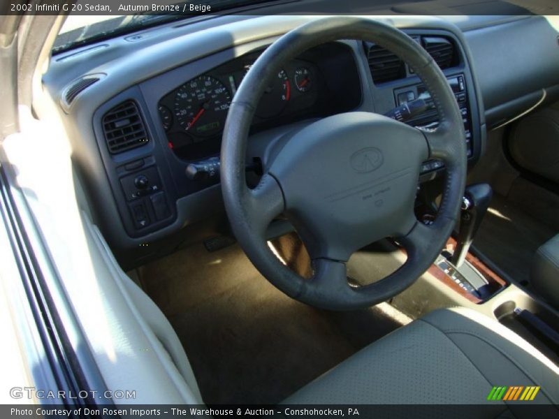 Autumn Bronze / Beige 2002 Infiniti G 20 Sedan