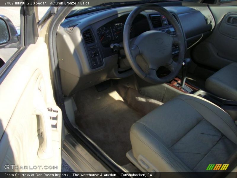 Autumn Bronze / Beige 2002 Infiniti G 20 Sedan