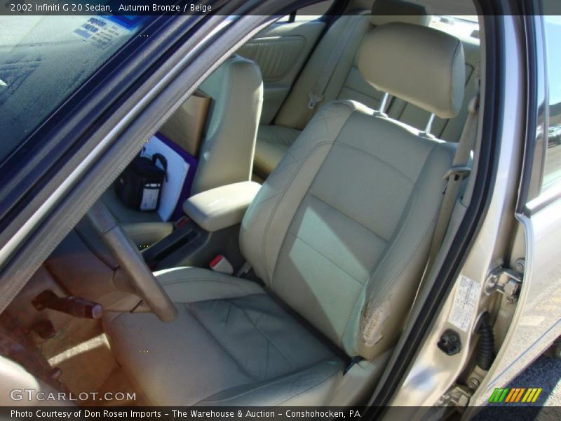 Autumn Bronze / Beige 2002 Infiniti G 20 Sedan