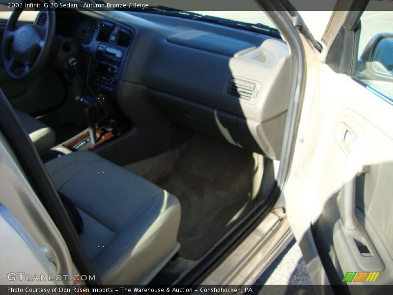 Autumn Bronze / Beige 2002 Infiniti G 20 Sedan