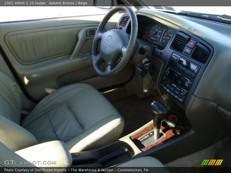 Autumn Bronze / Beige 2002 Infiniti G 20 Sedan