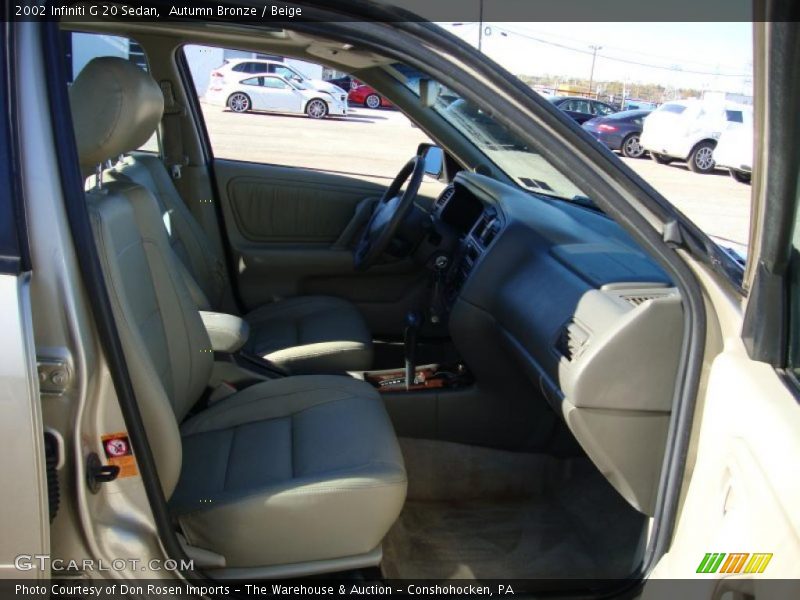 Autumn Bronze / Beige 2002 Infiniti G 20 Sedan
