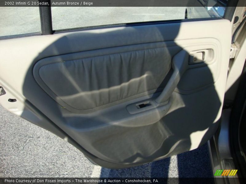 Autumn Bronze / Beige 2002 Infiniti G 20 Sedan
