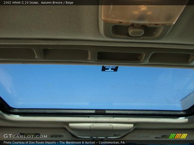 Autumn Bronze / Beige 2002 Infiniti G 20 Sedan