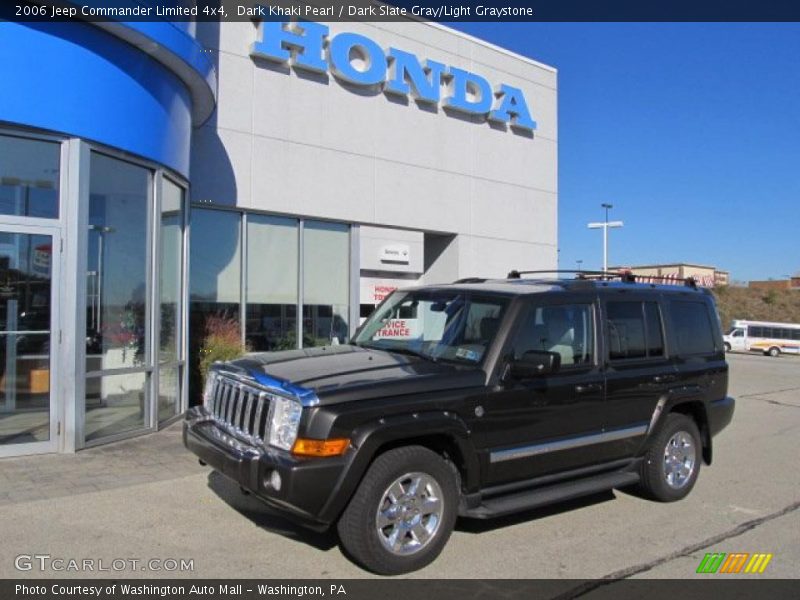Dark Khaki Pearl / Dark Slate Gray/Light Graystone 2006 Jeep Commander Limited 4x4