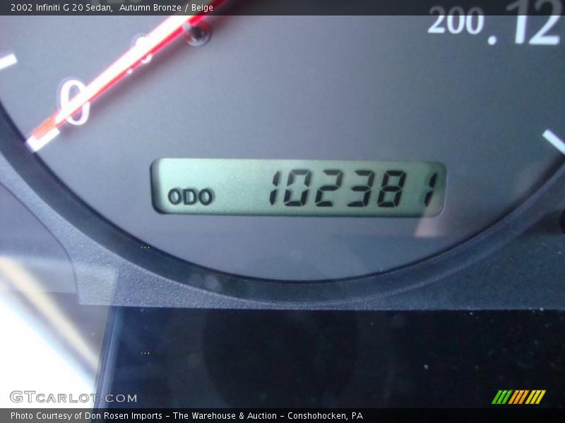 Autumn Bronze / Beige 2002 Infiniti G 20 Sedan