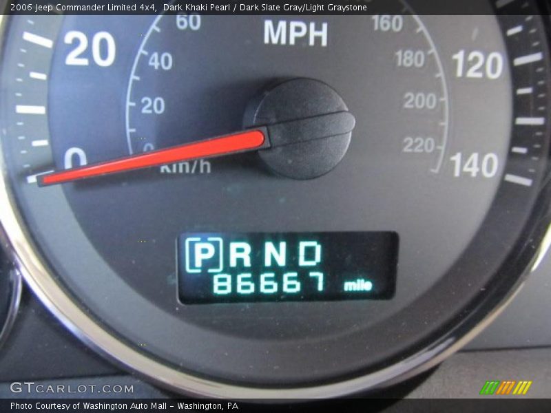 Dark Khaki Pearl / Dark Slate Gray/Light Graystone 2006 Jeep Commander Limited 4x4