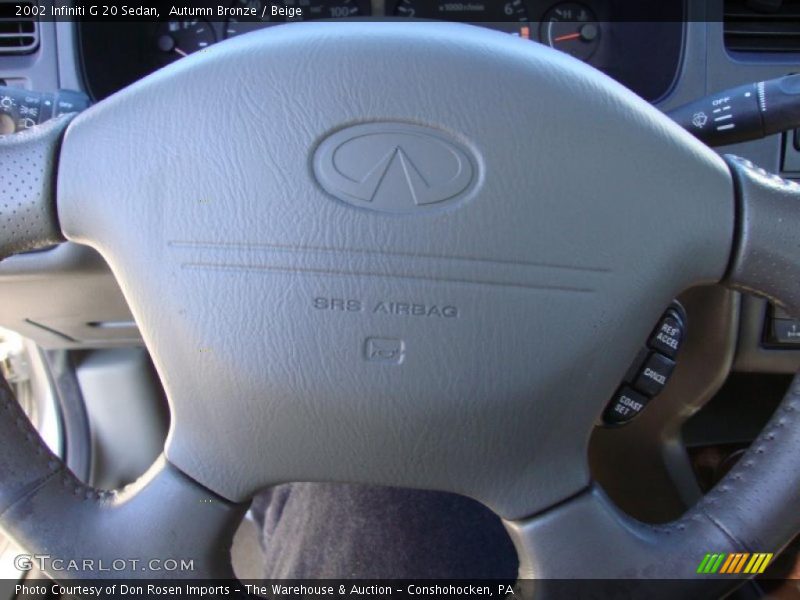 Autumn Bronze / Beige 2002 Infiniti G 20 Sedan