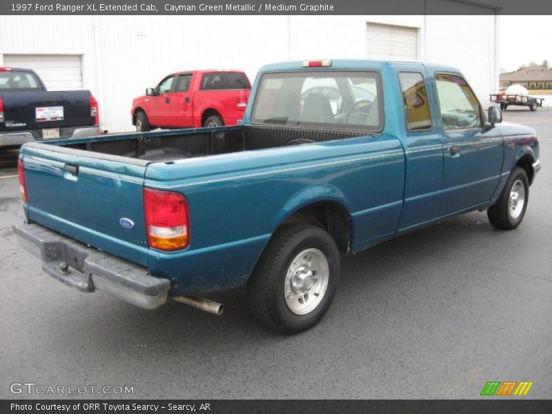 Cayman Green Metallic / Medium Graphite 1997 Ford Ranger XL Extended Cab