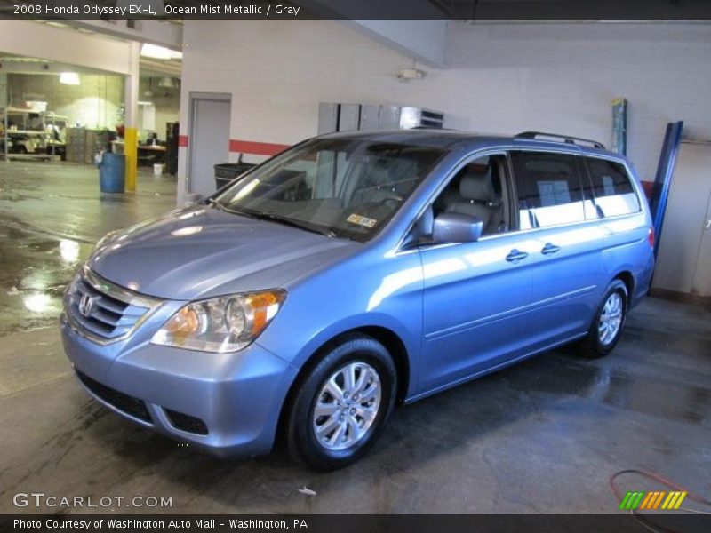 Ocean Mist Metallic / Gray 2008 Honda Odyssey EX-L