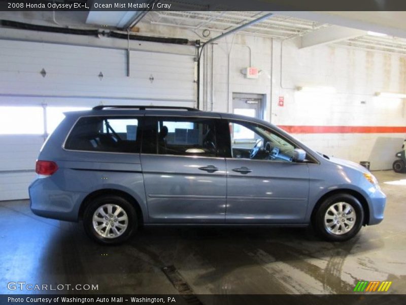 Ocean Mist Metallic / Gray 2008 Honda Odyssey EX-L