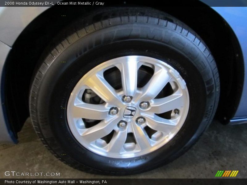 Ocean Mist Metallic / Gray 2008 Honda Odyssey EX-L