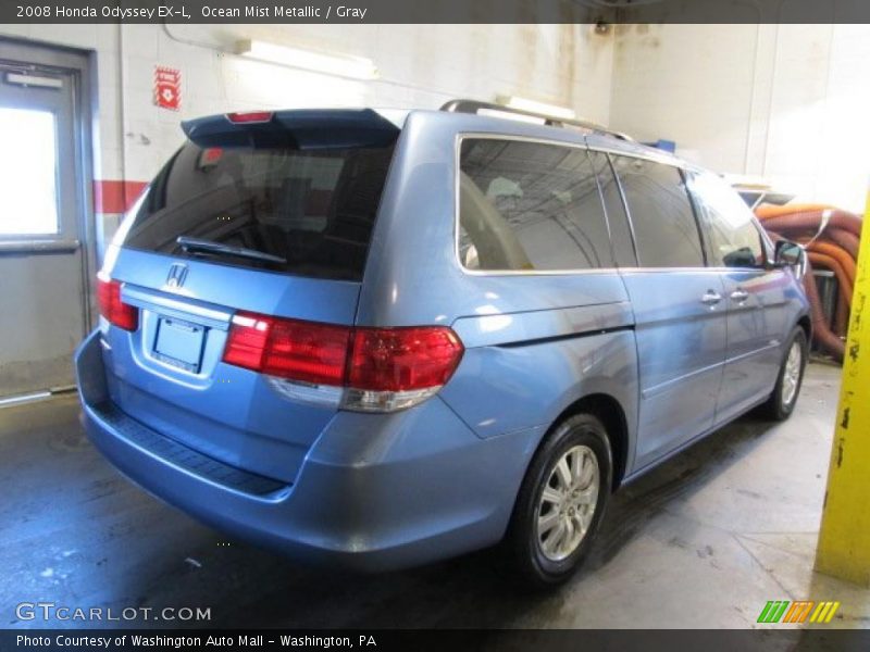Ocean Mist Metallic / Gray 2008 Honda Odyssey EX-L