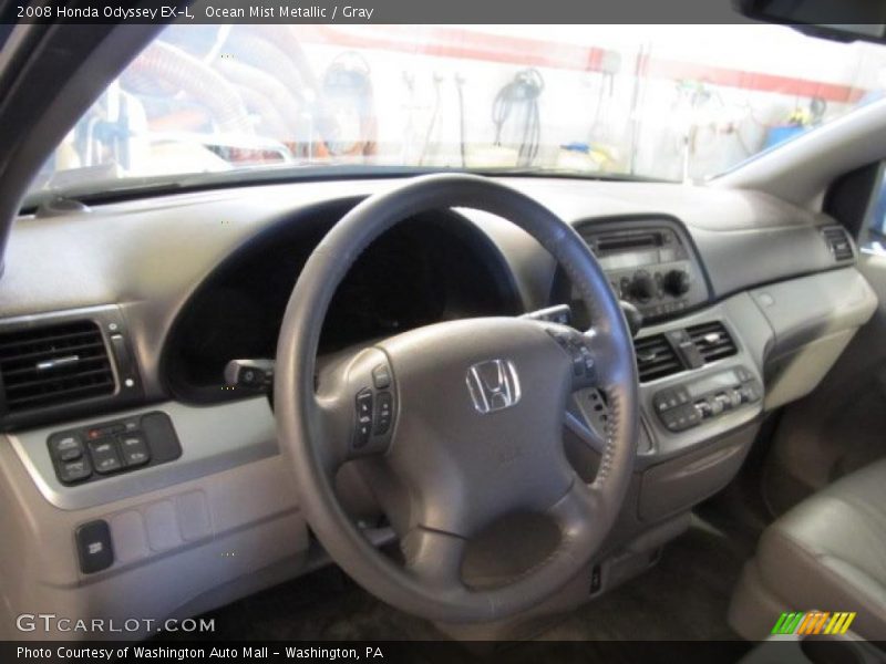 Ocean Mist Metallic / Gray 2008 Honda Odyssey EX-L