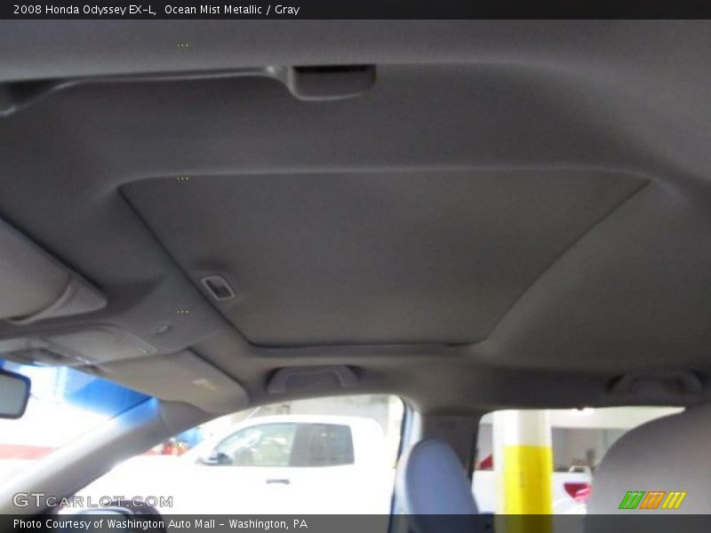 Ocean Mist Metallic / Gray 2008 Honda Odyssey EX-L