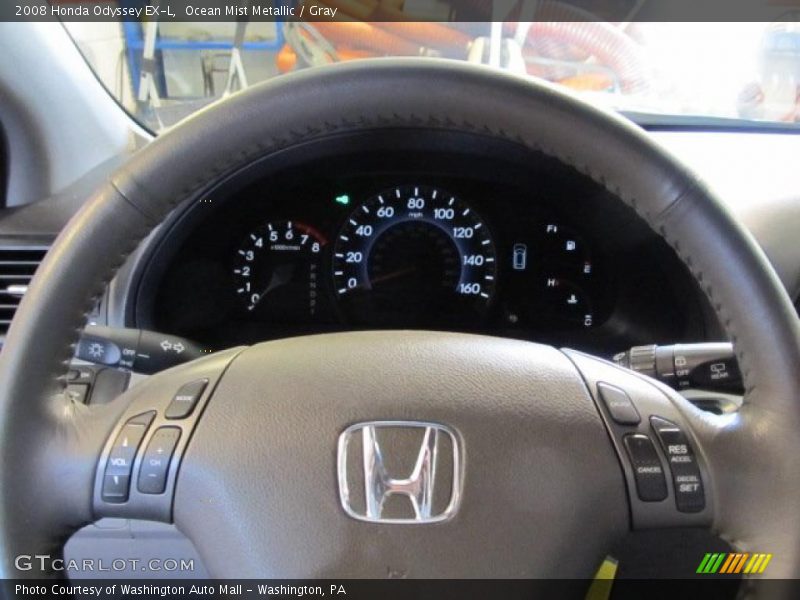 Ocean Mist Metallic / Gray 2008 Honda Odyssey EX-L