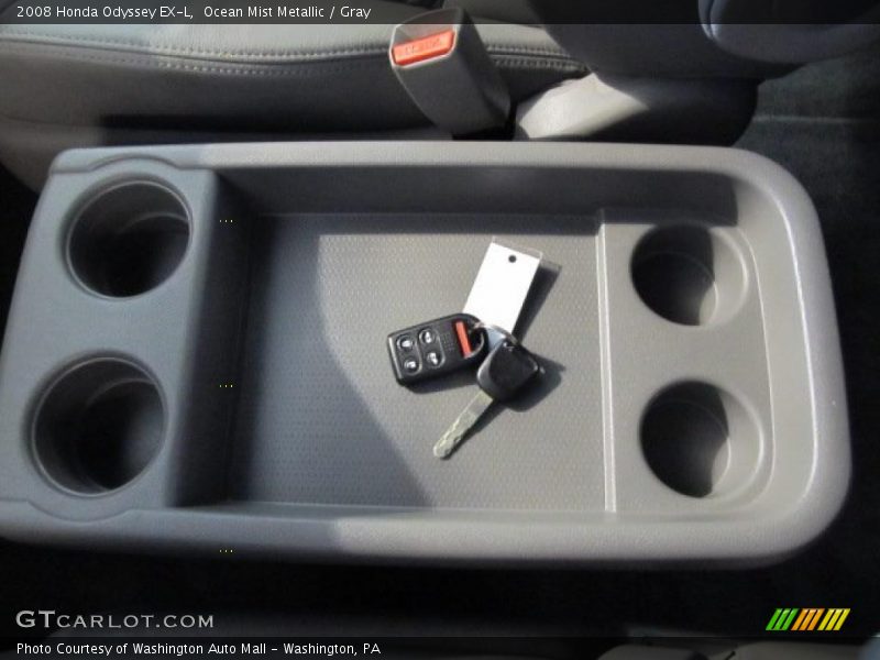 Ocean Mist Metallic / Gray 2008 Honda Odyssey EX-L